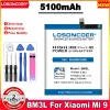 Screen Losoncoer Bm3l 5100mah Phone Battery for Xiaomi 9 Mi9 M9 Mi 9 Batteries +free Tools