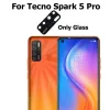 Filtry Nowy obiektyw szklany kamery do Tecno Spark 7 6 5 4 3 8C Go Air Pro z naklejką klejową