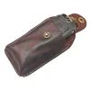 Portefeuilles echte lederen autosleutel Kaste riem slijtage SMART Auto Key Fob Cover Buckle Small Key Bag Keyssmart