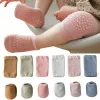 Panty's Baby Knie Pads Socks Set For Girls Boys Summer Solid Color Anti Slip Socks Kid Crawling veiligheid vloer Sock been knie beschermer