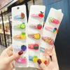 Hair Accessories 2020 Ins 5Pcs/Set Baby Girls Fruit Sequin Princess Shiny Colorful Hair Clips Sweet Headwear Hair Accessories Hairpins Barretts