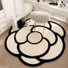 Carpets 1pcs 40cm tapis de fleur French Crème French Style Chine