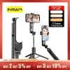 Sticks Inraml15 Selfie Stick, dobrável, Mini Tripé Foto ao vivo com luz de preenchimento, obturador remoto sem fio Bluetooth, portátil