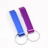 Aluminiumflasköppnare Key Chain Portable Beer Bar Open Bottle Tool Wedding Summer Wine Bottle Opener med nyckelring 2-i-1-öppnare