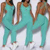 Sporty Jumpsuit Women Sportwear Push Up Gym Set Fitness Overall 2024 Sport Outfit For Woman Sportswear Yoga Clothes Pink 240415