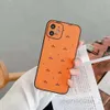 Iphone For 14promax Cases Shockproof Phone Case Luxury Designer Phonecases 13 Pro Max 12 11 12mini Xsmax X Xs Xr Orange Cover 3AAA