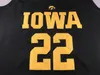 Męskie w 100% zszyte #22 Caitlin Clark Basketball Jersey Indiana Fever Iowa Hawkeyes Jerseys granatowy czarny złoty żółty żółty 2024