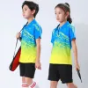 Maglie per bambini tavolo ping ping pong badminton camicia esercitati abbigliamento sportivo di alta qualità