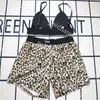 Luxusbrief Bikinis Bras Sets Frauen Designer Beach Badebekleidung Sexy gepolstert Badeanzug Leopardendruck BH