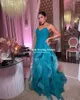 Robes de fête Fivsole Green A-Line Prom 2024 Rouffes tulle plie soirée sexy V-col
