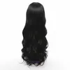 Low price women wigs hair online store New Womens Large Wave Mid Split Long Curled Hair Cap Wig