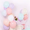 Decoração de festa 100pc/lote 10 polegadas Macaron Balloons de látex de casamento Decorações de balão de hélio de hélio