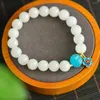 Strand Hetian Jade Round 10mm witte kralen gecombineerd met Amazonite Multi-Treasure Bracelet 9468#