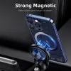 Стоят USAMS Magnetic Car Thone Dellower Universal Car Air Вентилятор Mount для iPhone 15 14 13 12 11 Pro Max Xiaomi Samsung и т. Д.