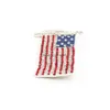 Pins broches 10 pc's/lot modeontwerp Amerikaanse vlag broche crystal rhinestone 4e van JY USA patriottische pinnen voor geschenk/decoratie Dr Dhjnj