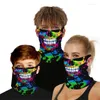 Scarves Halloween Christmas Face Scarf Bandana Sports Neck Gaiter Festival Party Digital Print Sunscreen Breathable Mouth Cover