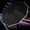 Blazers Xiaomi 10 Ribs Uv Umbrella Women's Automatic Umbrella Male Led Automatic with Reflective Stripe 3folding Inverted Umbrellas