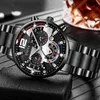 Wristwatches GENEVA Mens Creative Six-Pin Watch Alloy Steel Band Quartz Watch Men Watch New Luxury Mens Quartz WristWatch 240423