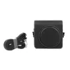 Accesorios de bolsas de cámara Mini Mini Camban de cámara PU Cubierta de cuero con correa para el hombro para cuadrado SQ40 Y9RF