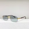 Rimless Sunglasses Women Luxury Gold Eyewear Fashion sunglasses Designer Men For Travel