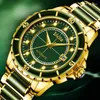 Montre-bracelets Natural Emerald Men Jade Automatic Mechanical Watchs Japan Movement Calendar Sapphire Glass Men's Imperproof