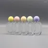 Storage Bottles 50ml Oval Shape Empty Glass Round Cover High Grade Perfume Bottle Portable Cosmetics Spray Fine Mist Atomizer Refillable