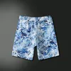 Short à manches courtes à imprimé géométrique Suisses de survêtement en vrac pour hommes Summer Hawaii Tenuets Sets Two Piece Chemis Pants Set A12