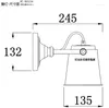 Vägglampbalkong justerbar järnamerikansk retro personlighet trappor kreativa GY134