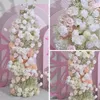 Decorative Flowers Rose Hydrangea Babysbreath Flower Arrangement Wedding Backdrop Arch KT Board Decor 5D Floor Floral Row Event Prop Window