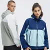 Herrenjacken wasserdichte wiederaufladbare Jacke für winddichte Damen und käferbeständige farbige Jacke für Wandercamping-Camping-Cycling-Jackel2404 im Freien