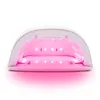 Lámpara de uñas recargable 86W Gel inalámbrico Manicura de luz roja con mango LED UV inalámbrico 240415