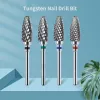 Bits 1 st Ceramic Tungsten nagelboorbits Manicure boren voor elektrische machinemeiziger Burr pedicure gel Pools Verwijder gereedschap