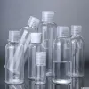 Şişeler 100pcs 30ml 50ml 60ml 100ml plastik şampuan şişeleri Boş Vail Seyahat Konteyner Kozmetik Losyon Net Flip Üst Kapak Şişesi
