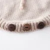 Pezzi un bambino adorabile per bambini che si maschera a maglia vestiti adorano gamber salta per tuta da tuta da tuta autunno inverno in lana invernale a maglia a maglia a maglia maglione