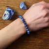 Reaile Real 5a Lapis Lazuli Beads Bransoletka Homme Elastic Wysokiej jakości energia Kamień Naturalny Uzdrawianie biżuterii dla kobiet Prezent dla chłopaka 240423