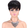 Модные короткие кружевные парики бразильские волосы remy hair pixie pixie cut phin