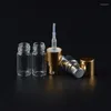 Bouteilles de rangement 5 ml 100pieces / lot Mini parfum en verre avec pulvérisation métallique Parfum vide Parc