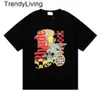 NOUVEAU MENSE Designer Brand de mode 24SS Vêtements Tshirts Rhude Beauty Vision poursuit Pleasure Summer Round Tshirt Loose Tshirt Men Streetwear Tshirts