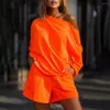 Tute da donna Colore Solido Stretta spalla casual Stup Off-Shoulder