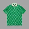 100% 자수 공예 럭셔리 디자이너 남성 폴로 셔츠 이탈리아 패션 브랜드 폴로 티셔츠 남성 글자 인쇄 자수 짧은 슬리브 캐주얼 셔츠 미국 크기 S-XL