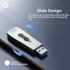 Enheter HP USB Flash Drive 3.2 64 GB 128 GB 256 GB Memory USB Stick Push and Pull Design Metal Pendrive för DestOps Laptop MacBook