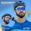 Sunglasses Kapvoe Photochromic Cycling Sunglasses for Men Cycl Glasses Mountain Bicycle Goggles Women Outdoor Sports Running UV400 Eyewear