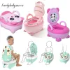 Chemises 06 ans pour enfants Pot pour bébé doux bébé Poute Plastique Road Pot Infant Migne Toilet Seat Baby Boys and Girls Potty Trainer Seat Wc