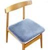 Almohada moderna estilo simple silla de felpa de invierno cola de silla sedentaria para automóvil no deslizable eliminable lavable