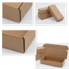 Mailers 10pcs Blank Cardboard Shipping Boxes For Socks Panties Packaging Corrugated Kraft Box