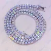 패션 디자이너 Moissanite Tennis Chain VVS Choker Kendrascott Heart Pendant 925 여성용 스털링 실버 목걸이 남성 고급 쥬얼리 골드 목걸이 선물 상자 AAA