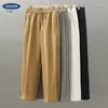 Men's Pants EN American Straight Casual Men Spring And Autumn Air Cotton HigH Street Splicing SportS Wide Leg For