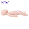 Bonecas ivita wg1554 14,96 polegadas 1,58 kg 100% corporal de corpo inteiro Reborn bonecas de bonecas macias de bonecas macias menina realista bebê brinquedos de crianças em branco