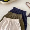 Trousers Spring Baby Pants Korean Style Children Solid Color Casual Boys And Girls Loose Straight
