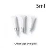 Bottles Empty 5ml White Cosmetic Bottle 5g Eye Cream Container Skin Care Lotion Plastic Soft Tube Refillable Package Free Shipping